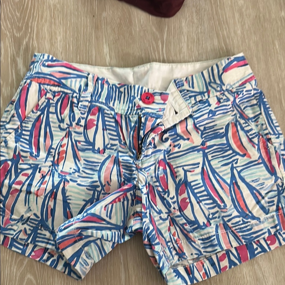 Lilly Pulitzer Blue and Pink Callahan Red Right Return